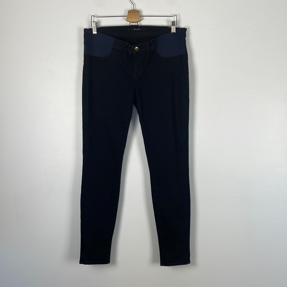 J Brand Mama Super skinny side panel 2 pocket maternity black jeans Size 32